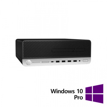 PC Refurbished HP ProDesk 600 G5 SFF Intel Core i5-8500 3.00 - 4.10GHz 8GB DDR4 256GB SSD + Windows 10 Pro 