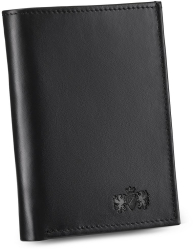 Portofel barbati Zagatto R ZG-N051-W Sienna Piele naturala 12 x 8.6 x 1.5 cm Negru 