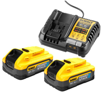 Set 2 acumulatori si incarcator Dewalt DCB1104H2 