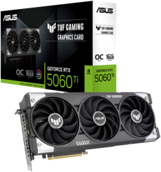 Placa video ASUS nVidia GeForce RTX 5060 Ti TUF GAMING OC 16GB, GDDR7, 128 bit 