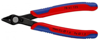Cleste sfic electronisti Knipex Super Knips cu taisuri slefuite si manere multicomponent 125 mm 
