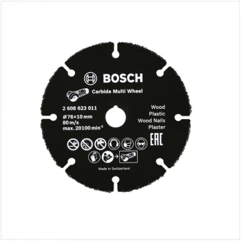 Disc de taiere carbura metalica Multi Wheel 76 x 1.0 x 10 mm BOSCH 