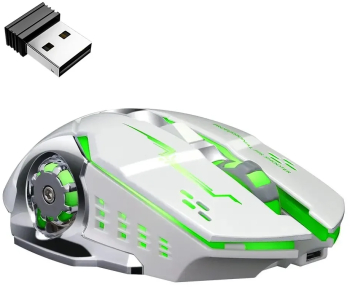 Mouse Wireless ABYZ Q13 Butoane Silentioase Multi-Device 6 butoane programabile Mouse Gaming RGB 2.4GHz DPI 1600 Mouse Fara fir Com 