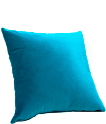 Perna decorativa din catifea turcoaz 45x45 cm 