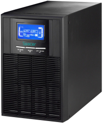 UPS 2000VA 1800W Spacer Line-interactive SPUP-2000D-OLT01, on-line 3x Schuko 1x RJ45 USB 12V/9Ah 10 minute LCD Tower