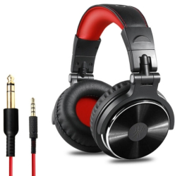 Casti cu microfon OneOdio Pro-10 3.5 mm jack/6.35 mm jack Black-Red 