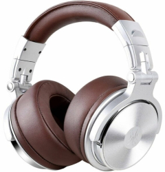 Casti cu microfon OneOdio Pro-30 3.5 mm jack/6.35 mm jack Brown-Silver 