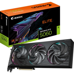 Placa video GIGABYTE AORUS GeForce RTX 5060 ELITE 8GB GDDR7 128-bit DLSS 4.0 