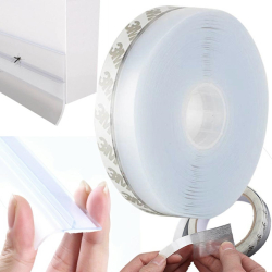 Banda etansare pentru usa anti-curent cauciuc transparent 500x4.5 cm 