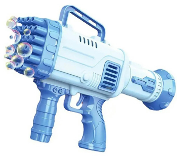 Pistol baloane cu sapun 32 duze plastic albastru 27.5x15.5x7.5 cm 