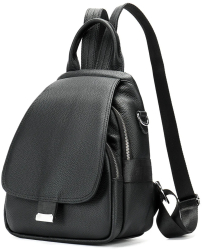 Rucsac dama din piele naturala Luna Negru 