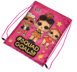 Sac Sport pentru copii model LOL Surprise roz 42x34cm 