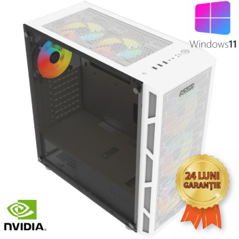 Sistem Nou Gaming Aqirys AMD Ryzen 5 4500 up to 4100MHz 16GB RAM DDR4 SSD 128GB + 2TB HDD Nvidia GTX 1060 6GB Win 11 PRO 