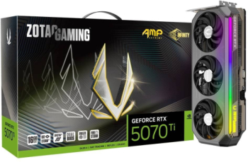 Placa video ZOTAC GeForce RTX 5070 Ti AMP Extreme INFINITY 16GB GDDR7 256-bit DLSS 4.0 