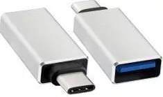 Adaptor USB 3.1 tip C tata la USB 3.0 A mama carcasa aluminiu cu functie OTG