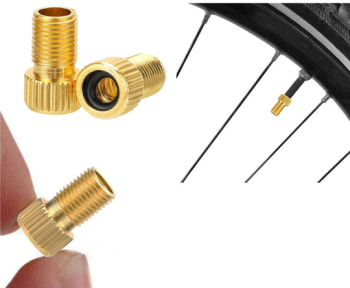 Adaptor ventil bicicleta Zola FV/DV-AV universal metal auriu 