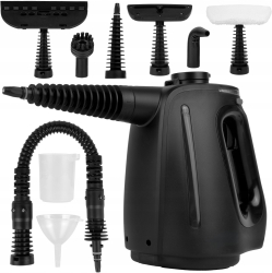 Aparat de curatat cu aburi Zola 1350W 7 capete interschimbabile rezervor 550 ml presiune 3 bar abur 28-32 g/min IPX4 32 x 14.5 x 24 