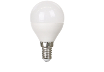 Bec Led Sferic E14 model G45 6W50W 6500K lumina rece 