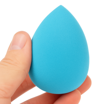 Buretel pentru machiaj Zola® usor de curatat forma lacrima 5x4 cm bleu 