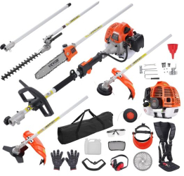 Coasa electrica multifunctionala 6 in 1 motor 2 timpi Benzina 8500 rpm taiere la unghi 43 cmc