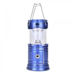 Felinar Camping LED Reincarcabil cu Lanterna - Panou Solar si USB 