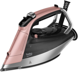 Fier de Calcat BEKO SIM8130P 3000W 270g/min 350ml talpa Soft Glide Negru-Roz 