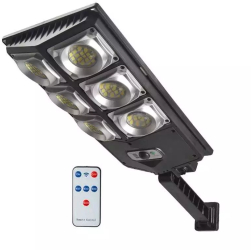 Lampa Solara Stradala W789A3 SIKS Cu 6 Casete Stalp Solar De Exterior Control de la Distanta Senzor de Lumina si Senzor de Miscare Cu T 