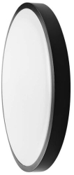 Plafoniera rotunda led IP44 18 W chip Samsung lumina neutra 4000K 1830 lm 250 x 63 mm Alb/Negru 
