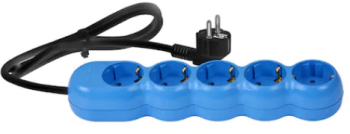 Prelungitor Wconn 5 m 3X1.5 mmp Colour 5 prize cu impamantare si protectie impotriva folosirii accidentale de catre copii 