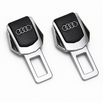 Set 2x Adaptoare Centura Siguranta Falsa MRG M1089 Piele Chrome Audi Anulare Avertizare Sonora Fara Eoare 