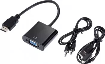 Adaptor convertor HDMI la VGA HDMI tata la VGA mama + jack 3.5mm audio mama + alimentare special pentru console PS3 PS4 Xbox
