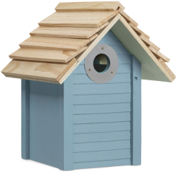 Casa din lemn pentru pasari Navaris 25x20x17.9 cm cu intrare metalica 55458.02 