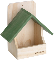 Cuib pentru pasari Navaris deschidere frontala 23.5x15x12 cm maro lemn 56115.01 