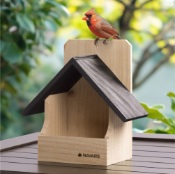 Cuib pentru pasari Navaris rezistent la intemperii 23.5x15x12 cm lemn NAV000013WK002C 