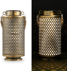Lampa solara Navaris LED 12x25 cm design oriental baterie reincarcabila 56330.01.21 
