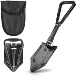 Lopata pliabila Navaris pentru camping 57x15x5 cm multifunctionala cu husa 46855.2.01 