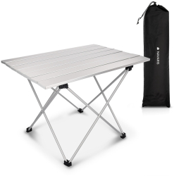 Masa camping pliabila Navaris 55.7x40.5x38.5 cm cu husa de transport 45382.35 
