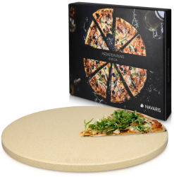 Piatra de pizza Navaris rotunda 35 cm rezistenta pana la 800° C 46220.01 