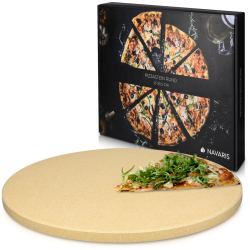 Piatra de pizza rotunda Navaris 30 5 cm din cordierite rezistenta pana la 800° C 42560 