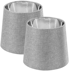 Set 2 Abajururi E14 Gri/Argintiu Navaris 53996.22.42 