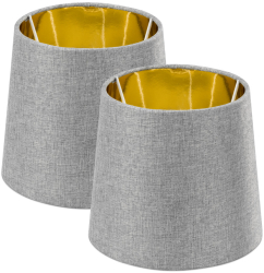 Set 2 Abajururi E14 Gri/Auriu Navaris 53996.22.40 
