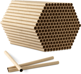 Set 200 Tuburi pentru albine Navaris 15x0 8 cm reciclabile carton 53331.01 