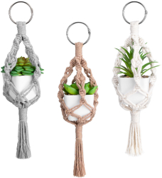 Set 3 Suporturi pentru ghivece Navaris 26 cm 3 culori cu plante artificiale .55718.01 