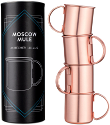 Set 4 Cani Moscow Mule 475 ml Navaris 46859.02.04