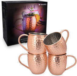 Set 4 Cani Moscow Mule Navaris 500ml cupru 46859.01