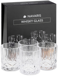 Set 4 Pahare de Whisky Navaris 290 ml rezistente la socuri sticla 60178.01.04