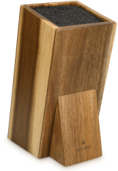 Suport cutite Navaris din lemn de acacia cu perii de protectie inclinat 25x15x10 5 cm 48460.01.2 
