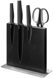 Suport magnetic cu 2 fete Navaris pentru cutite 25x23x10 cm lemn de cauciuc 50416.025.04 
