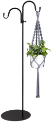 Suport vertical Navaris cu 2 carlige si 2 tipuri de baze inaltime reglabila 120x30x30 cm 56158.01 