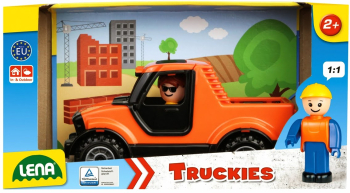 LENA TRUCKIES - CAMION PICKUP CU FIGURINA - 26.5 CM - 01628 